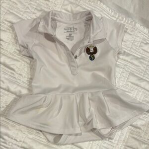 White baby Army-Nacy Country club (ANCC) Polo Shirt with Embroidered Crest